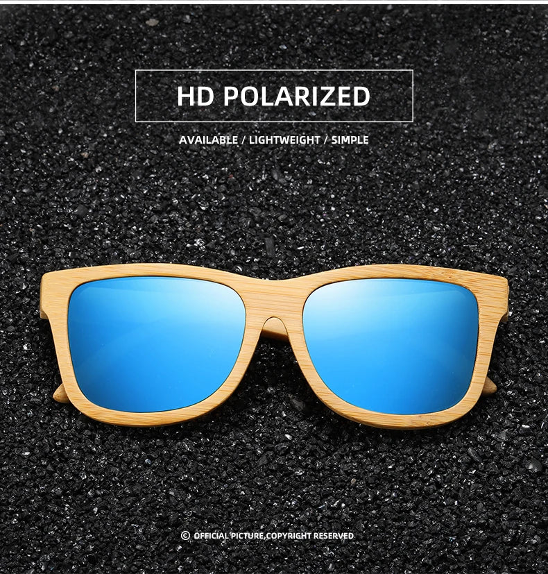 GM Real Wood Sunglasses Polarized Wooden Sunglasses UV400 Sunglasses Bamboo Wooden Sunglasses Brand With DropShipping