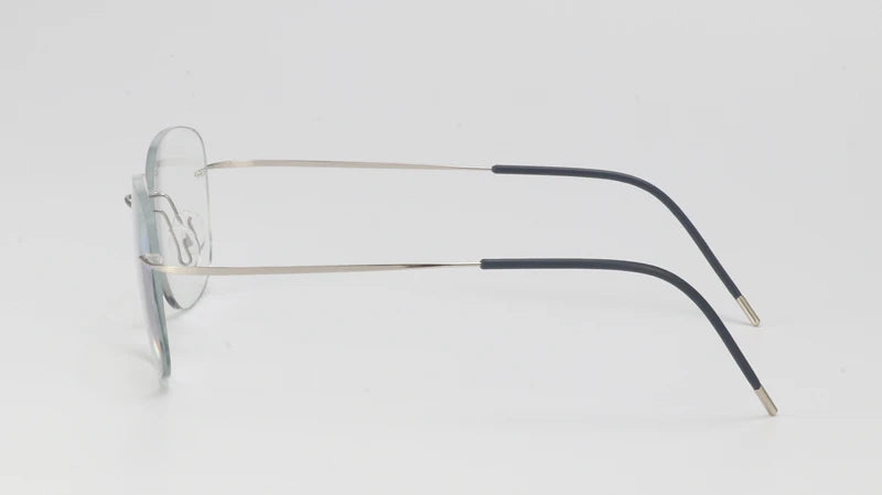 β-Titanium Transition Aviation Sunglasses Photochromic Reading Glasses Rimless Eyeglasses Men with Diopters
