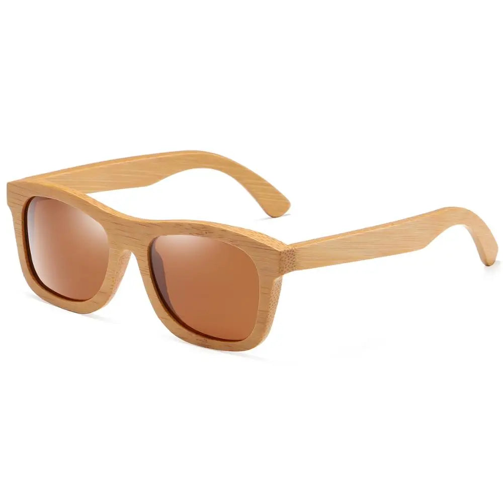 GM Vintage Bamboo Wooden Sunglasses Handmade Polarized Mirror Fashion Eyewear sport glasses in Wood Box