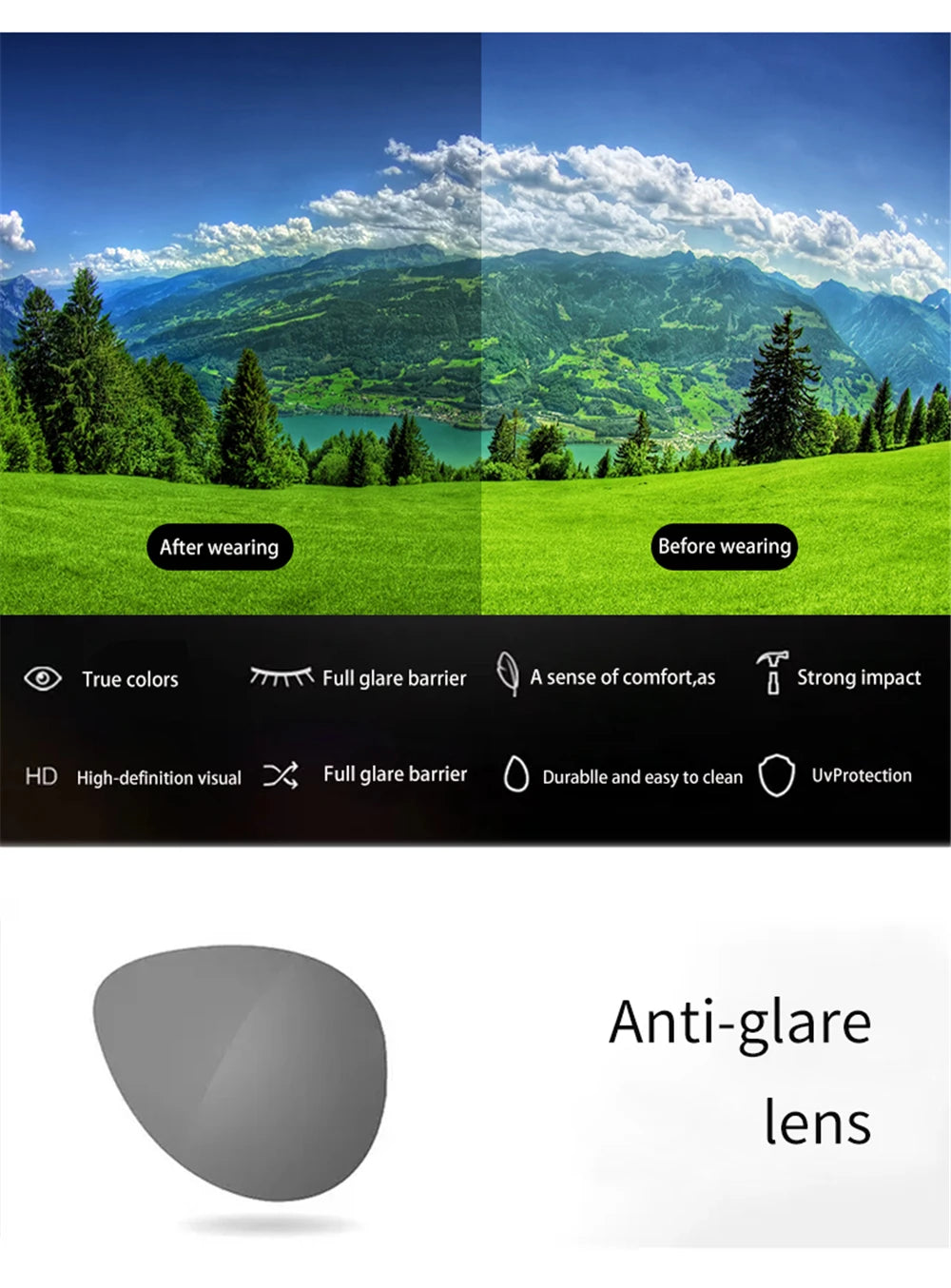 2024 Trending Clip On Sunglasses Large Frame Men Polarized Flip Up Sun Glasses Driving Adapt  Mirror Blue Red Polarising Lens