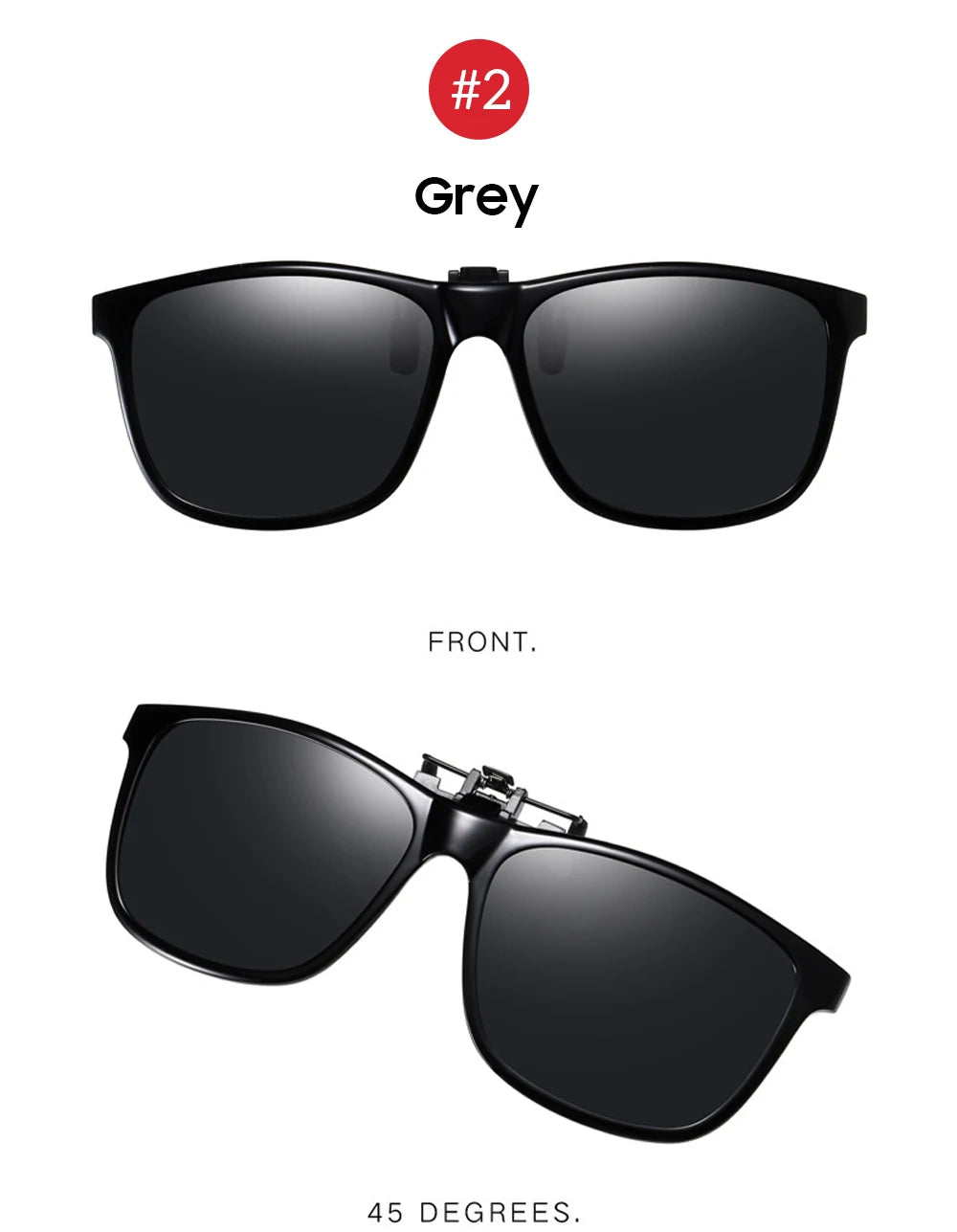VIVIBEE 2024 Polarized Pilot Flip Up Clip on Sunglasses Men Photochromic Polarised Women Sun Glasses Color Change Night Driving