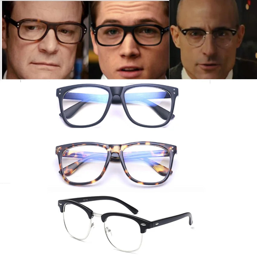 Movie Kingsman: The Golden Circle Harry Hart Merlin Eggsy Cosplay Eyewear Glasses Eyeglasses Sunglasses Cosplay Accessories