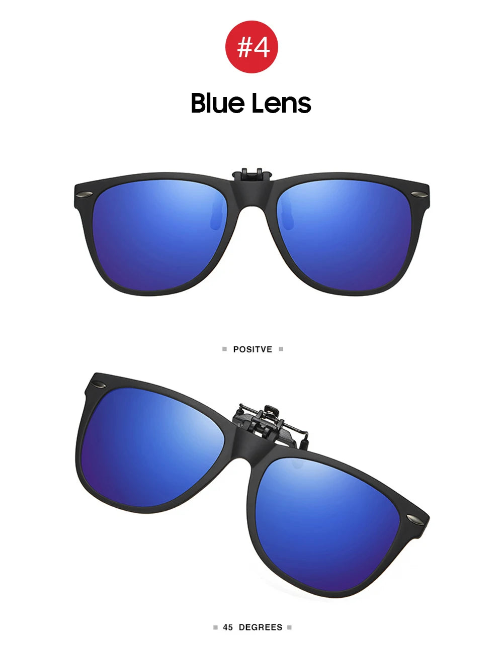 VIVIBEE Men Photochromic Polarized Lens Flip Up Clip on Sunglasses Women Driving Sun Glasses with Clips 2024 Trending Product