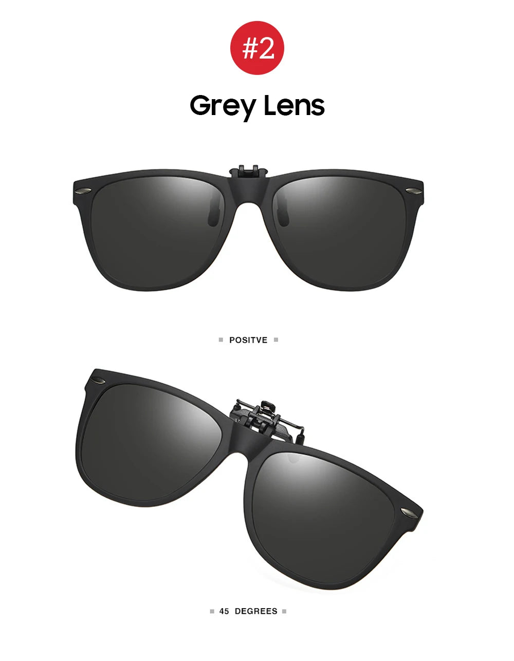 VIVIBEE Men Photochromic Polarized Lens Flip Up Clip on Sunglasses Women Driving Sun Glasses with Clips 2024 Trending Product
