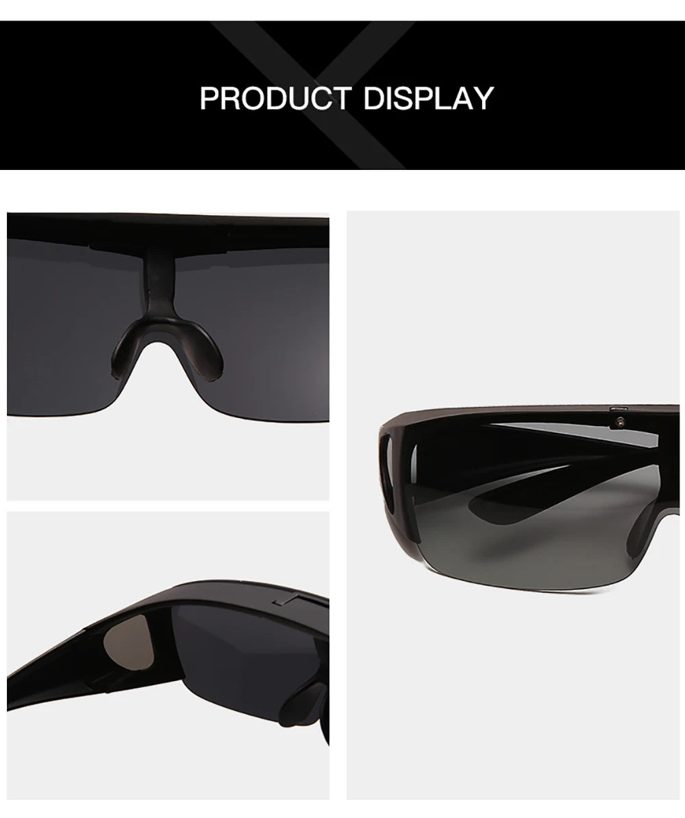 VIVIBEE Flip Up Polarized Fit Over Glasses Sunglasses Men Driving UV400 Photochromic Fishing Goggle Outdoor Women