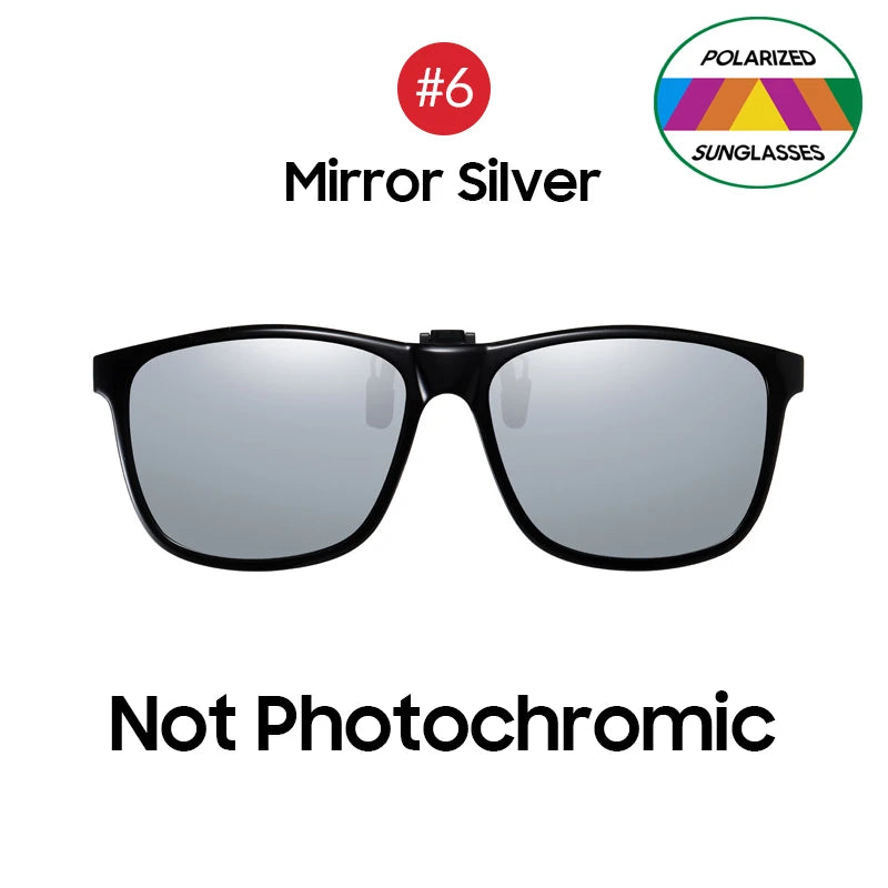 VIVIBEE 2024 Polarized Pilot Flip Up Clip on Sunglasses Men Photochromic Polarised Women Sun Glasses Color Change Night Driving