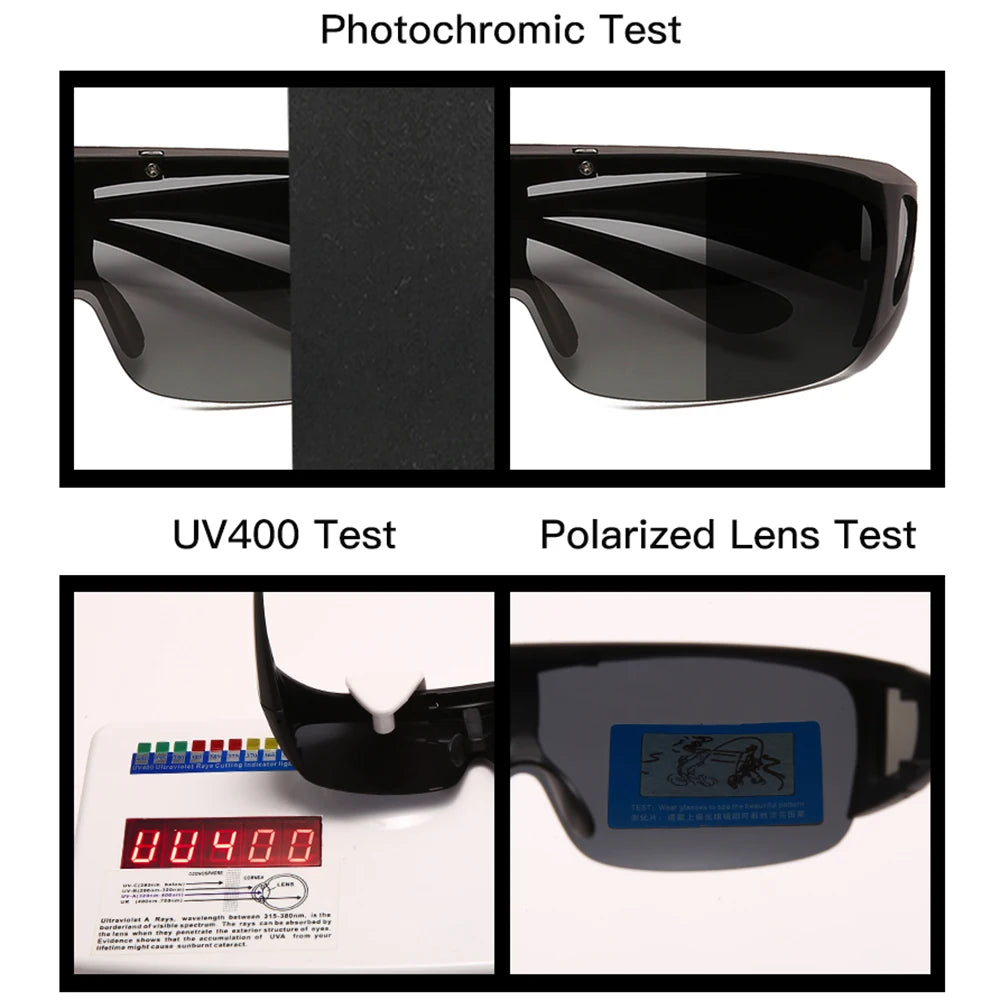 VIVIBEE Flip Up Polarized Fit Over Glasses Sunglasses Men Driving UV400 Photochromic Fishing Goggle Outdoor Women