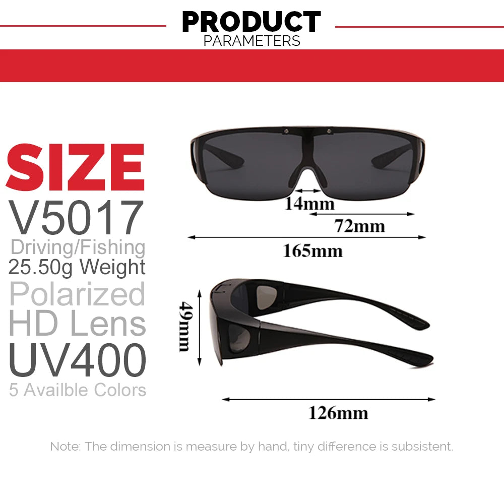 VIVIBEE Flip Up Polarized Fit Over Glasses Sunglasses Men Driving UV400 Photochromic Fishing Goggle Outdoor Women