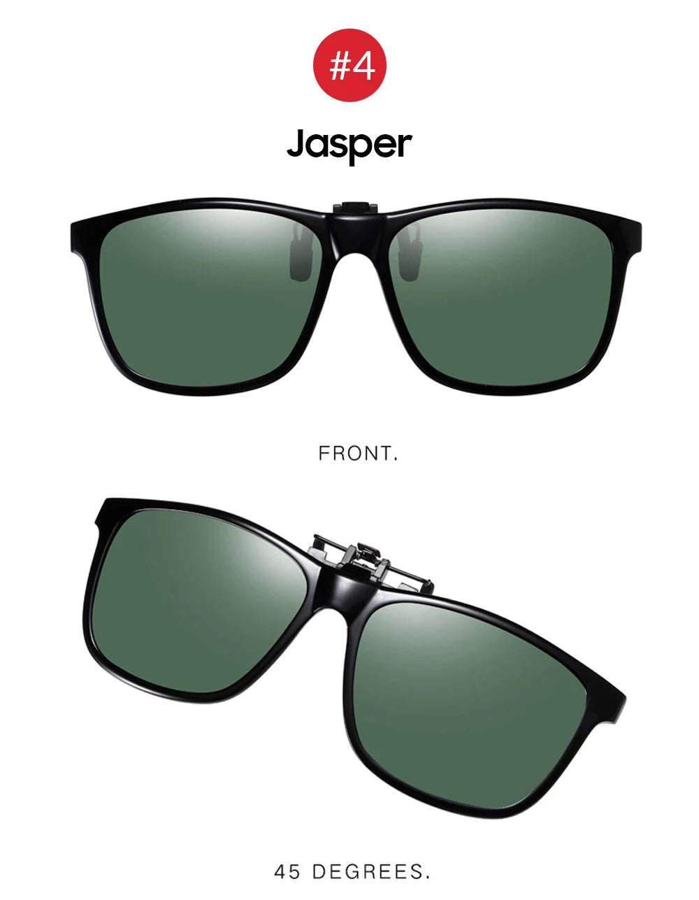VIVIBEE 2024 Polarized Pilot Flip Up Clip on Sunglasses Men Photochromic Polarised Women Sun Glasses Color Change Night Driving