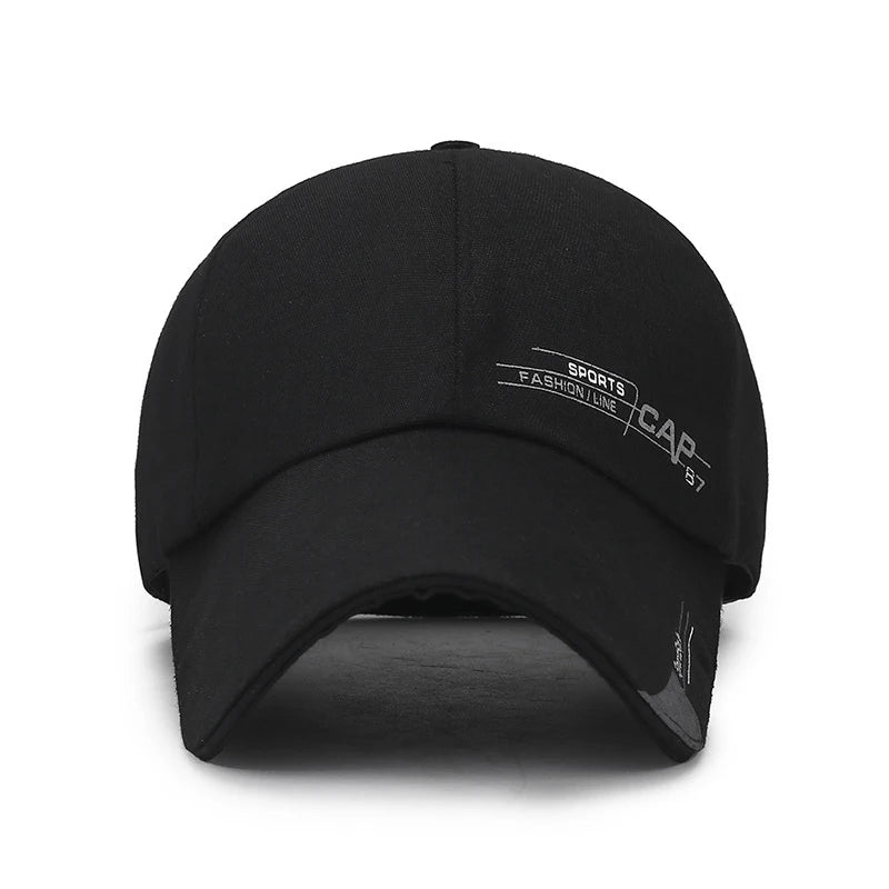 Mens Hat For Fish Outdoor Classic Line Baseball Cap Sports Cap Solid Color Sun Hat Baseball Cap Spring Summer Snapback Hat