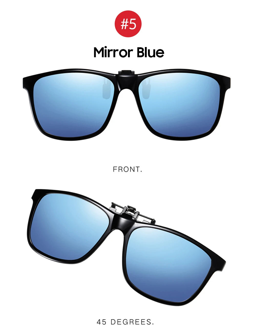 VIVIBEE 2024 Polarized Pilot Flip Up Clip on Sunglasses Men Photochromic Polarised Women Sun Glasses Color Change Night Driving