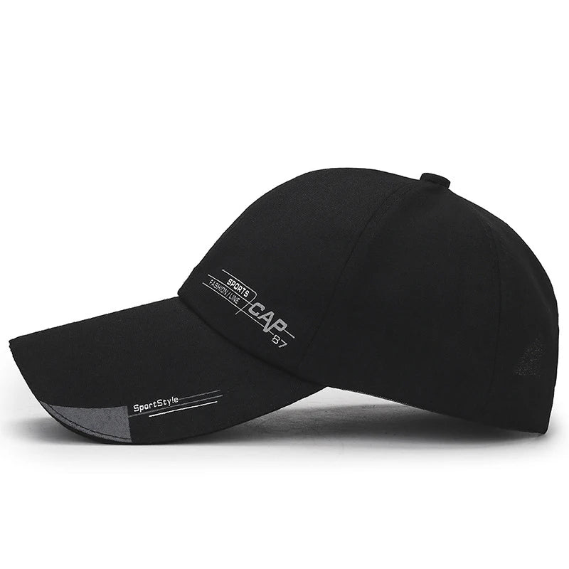 Mens Hat For Fish Outdoor Classic Line Baseball Cap Sports Cap Solid Color Sun Hat Baseball Cap Spring Summer Snapback Hat