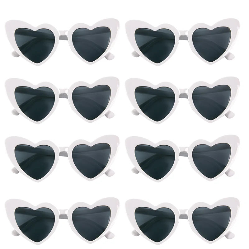 Bachelorette Party Sunglasses Wedding Bridal Shower Decor Hen Party Supplies Bride To Be Bridesmaid Gift Heart Shaped Glasses