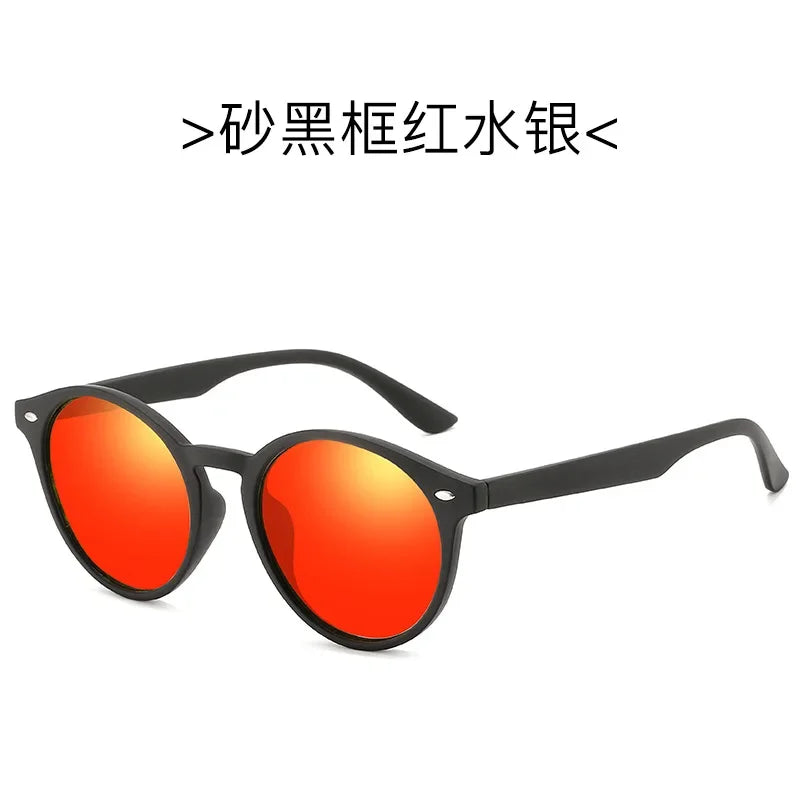 Fashion Round Polarized Sunglasses Women Men Classic Vintage Driving Travel Sun Glasses Circle Oval Brand Designer Eyewear UV400