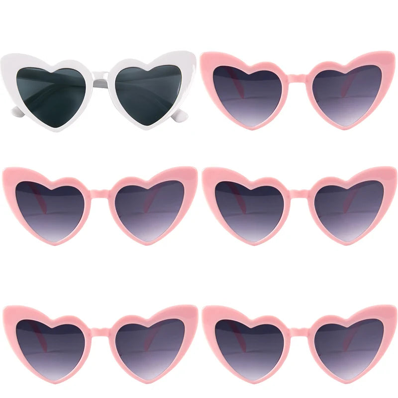 Bachelorette Party Sunglasses Wedding Bridal Shower Decor Hen Party Supplies Bride To Be Bridesmaid Gift Heart Shaped Glasses