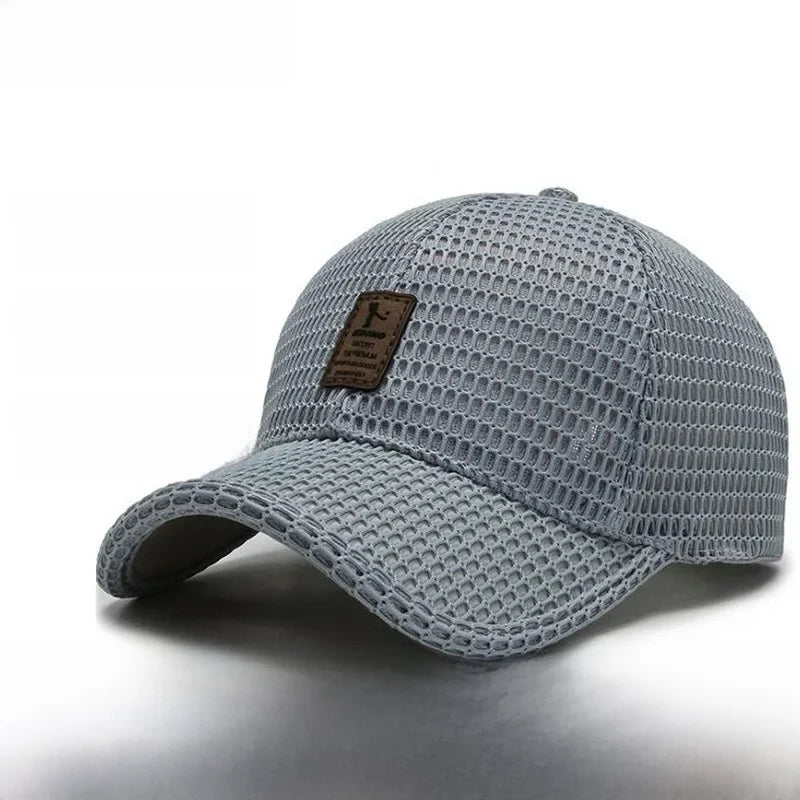 Summer Hat Men's Mesh Breathable Baseball Cap Sun Protection Hat Wholesale Outdoor Sports Cap Men's