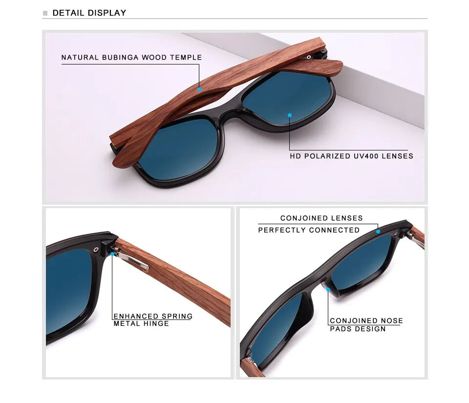 KINGSEVEN Natural Wooden Sunglasses Men Vintage Classic Polarized Fashion Women Elegant Handmade Wood SunGlasses Driving for Men