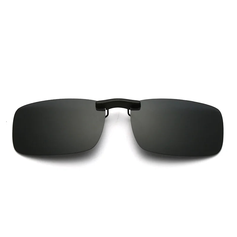 Rimless Flip Up Clip On Sunglasses Men Women Polarized Driving Fishing Cycling Night Vision Glasses Myopia Clip on Eyeglasses