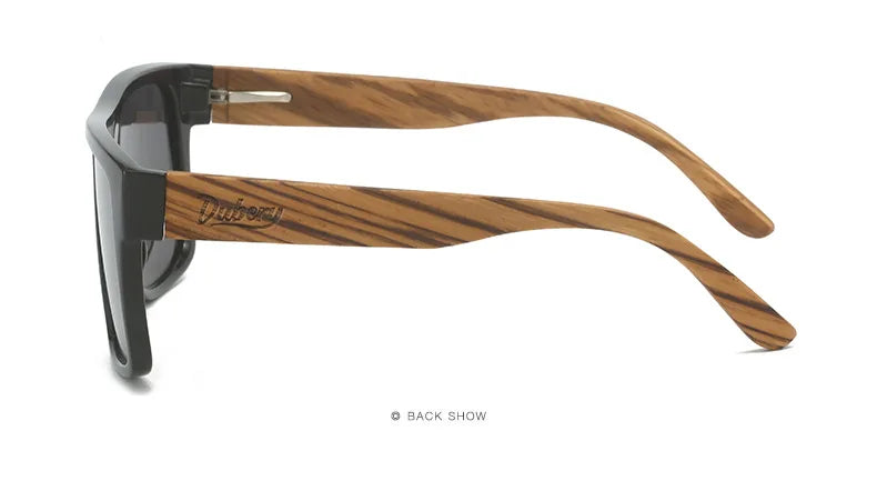DUBERY Natural Wooden Sunglasses Men Polarized Fashion Sun Glasses Original Wood Oculos De Sol Masculino d240