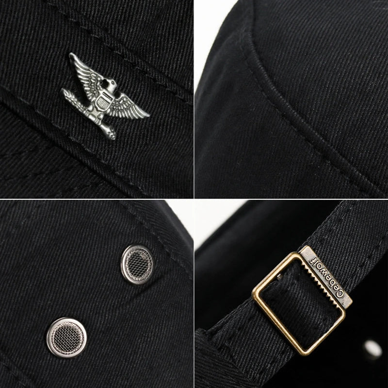 Men's Flat Cap Fashion Cotton Military Hats gorras hombre Cap For Men Snapback Cap casquette homme Male Sports Cap