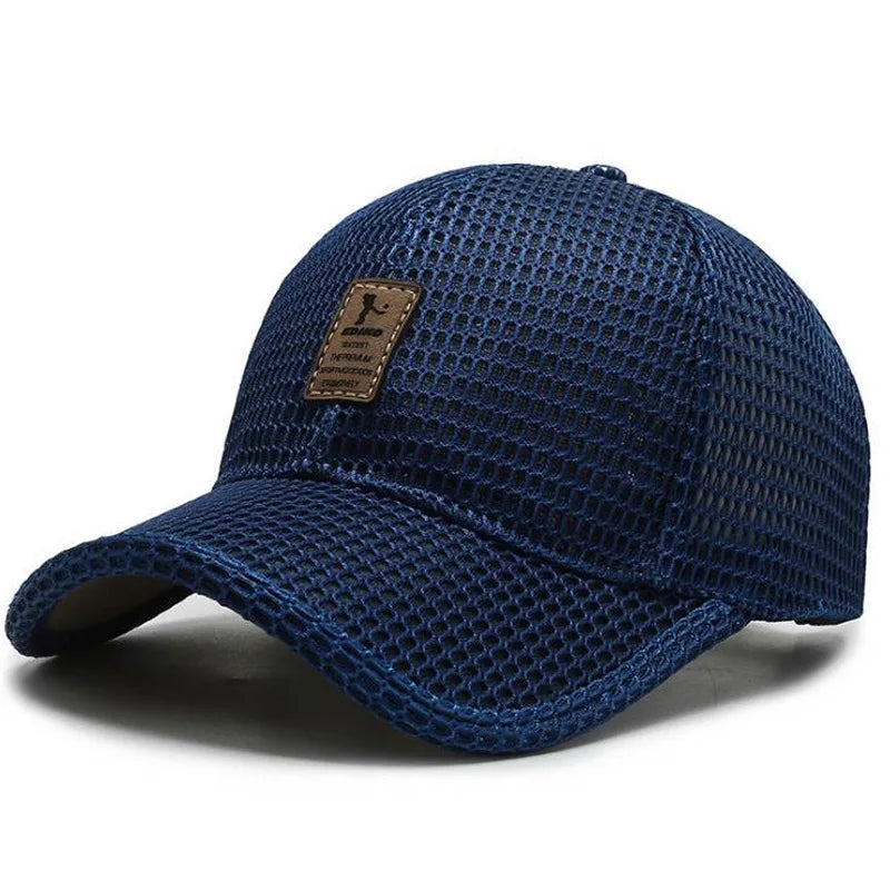 Summer Hat Men's Mesh Breathable Baseball Cap Sun Protection Hat Wholesale Outdoor Sports Cap Men's