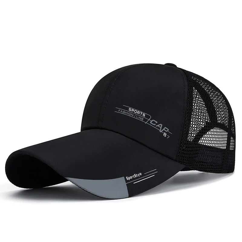 Mens Hat For Fish Outdoor Classic Line Baseball Cap Sports Cap Solid Color Sun Hat Baseball Cap Spring Summer Snapback Hat