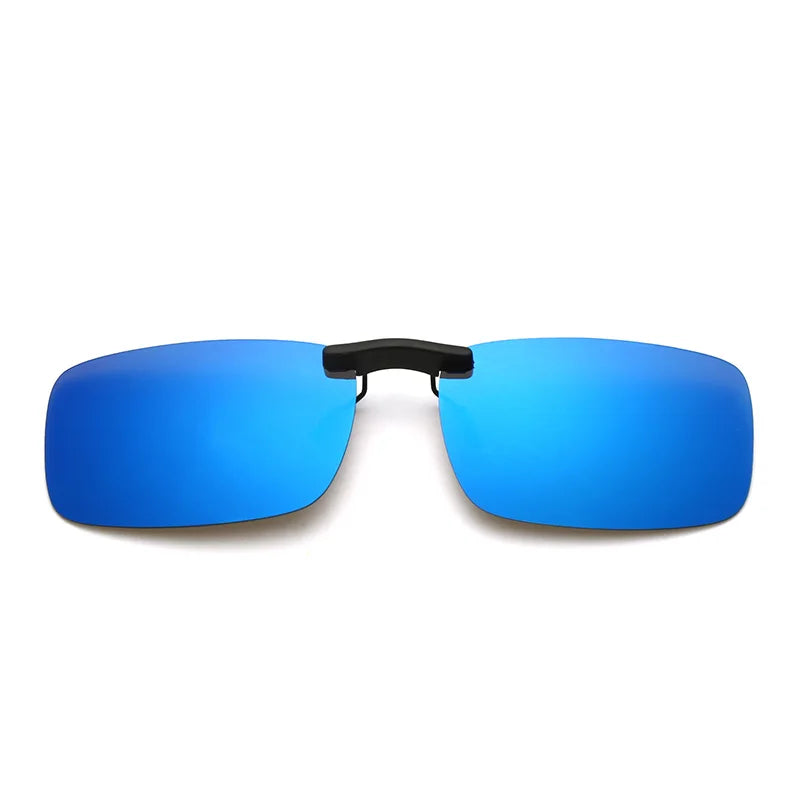 Rimless Flip Up Clip On Sunglasses Men Women Polarized Driving Fishing Cycling Night Vision Glasses Myopia Clip on Eyeglasses