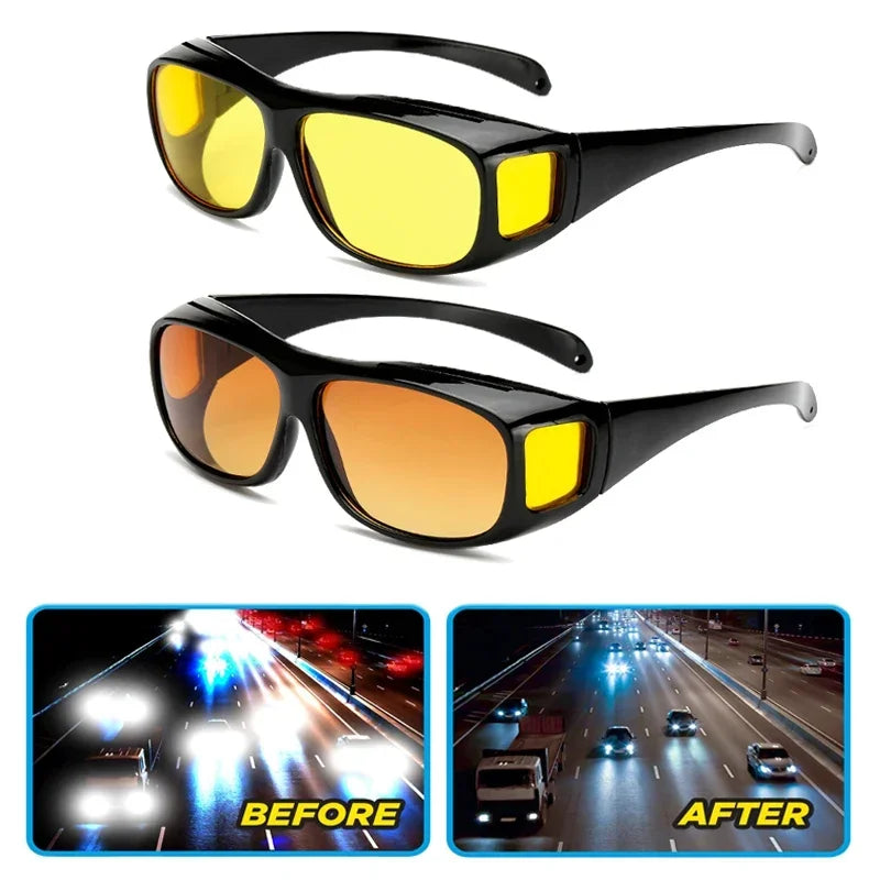 2024 Night Vision Sunglasses Car Night Driving Glasses Driver Goggles Unisex Sun Glasses UV Protection Sunglasses Eyewear Gift