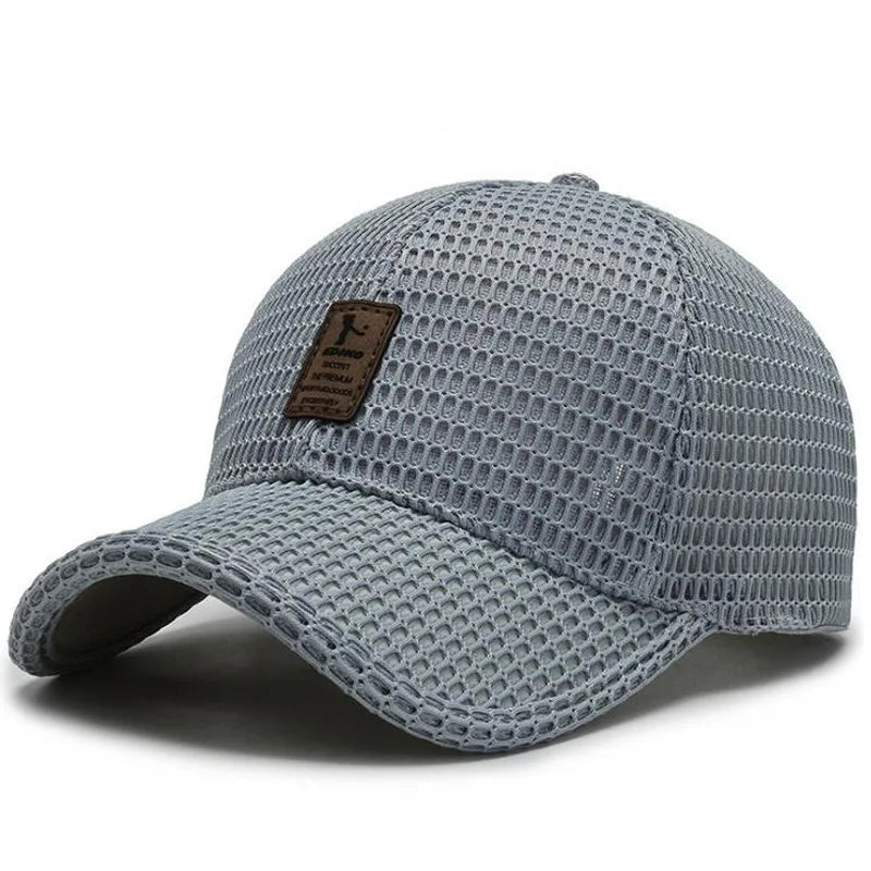 Summer Hat Men's Mesh Breathable Baseball Cap Sun Protection Hat Wholesale Outdoor Sports Cap Men's