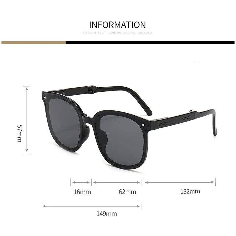 Folding sunglasses, portable, ultra light sun protection, UV protection, sunglasses for both men and women