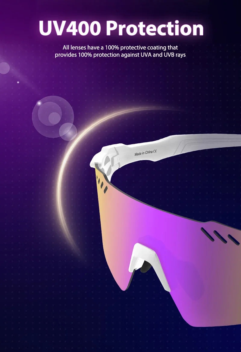 SCVCN Photochromic Sports Sunglasses for Men Cycling Glasses Mountain MTB Bike Road UV400 Bicycle Eyewear Sun Fashion Equipment