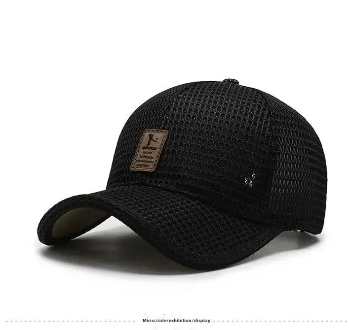 Summer Hat Men's Mesh Breathable Baseball Cap Sun Protection Hat Wholesale Outdoor Sports Cap Men's