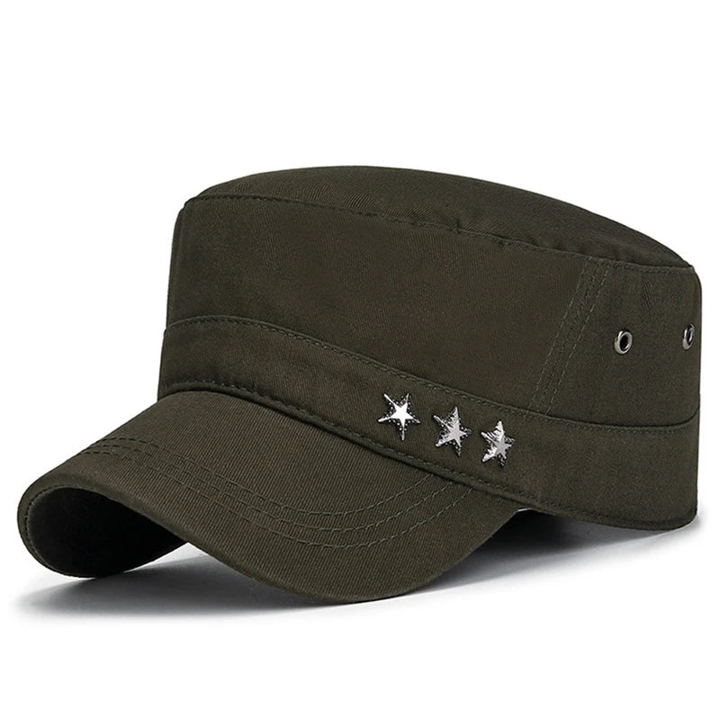 Men's Flat Cap Fashion Cotton Military Hats gorras hombre Cap For Men Snapback Cap casquette homme Male Sports Cap