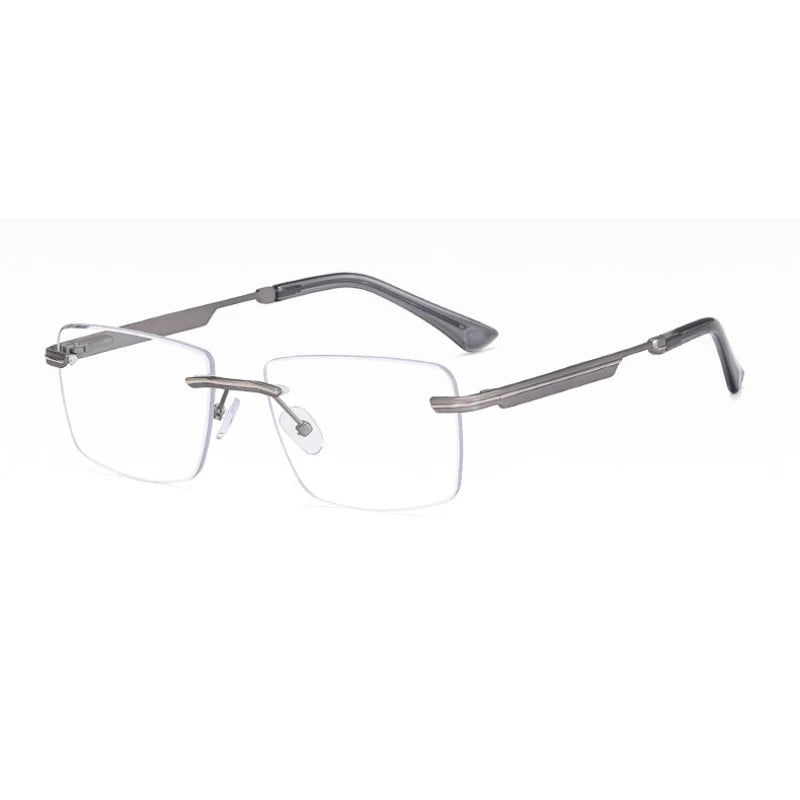 Fashion Titanium Rimless Eyeglasses Frame Brand designer Men Glasses Reading Glasses Optical Prescpriton Lenses Glasses