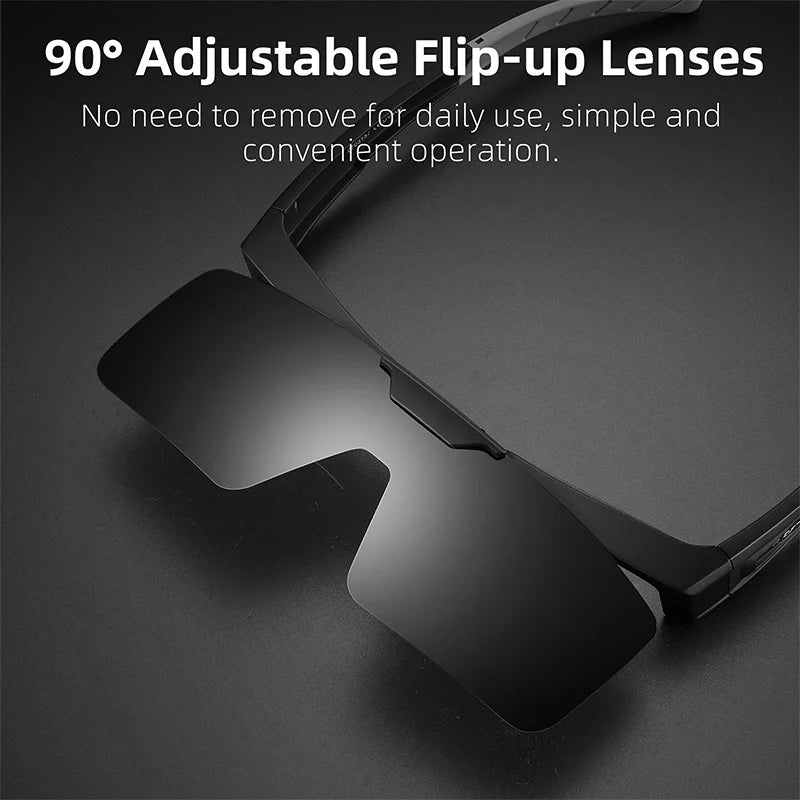 WEST BIKING Photochromic Cycling Sunglasses Flip Up Lens Polarized Glasses Fit Over Sunshade MTB Road Bike Night Driving Eyewear