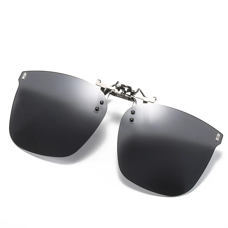 Men Sunglasses Oversized Blue Mirror Clip On 2023 Glasses Rimless Polarized Clip Sunglasses Round Sunglasses Big Size Sunglasses