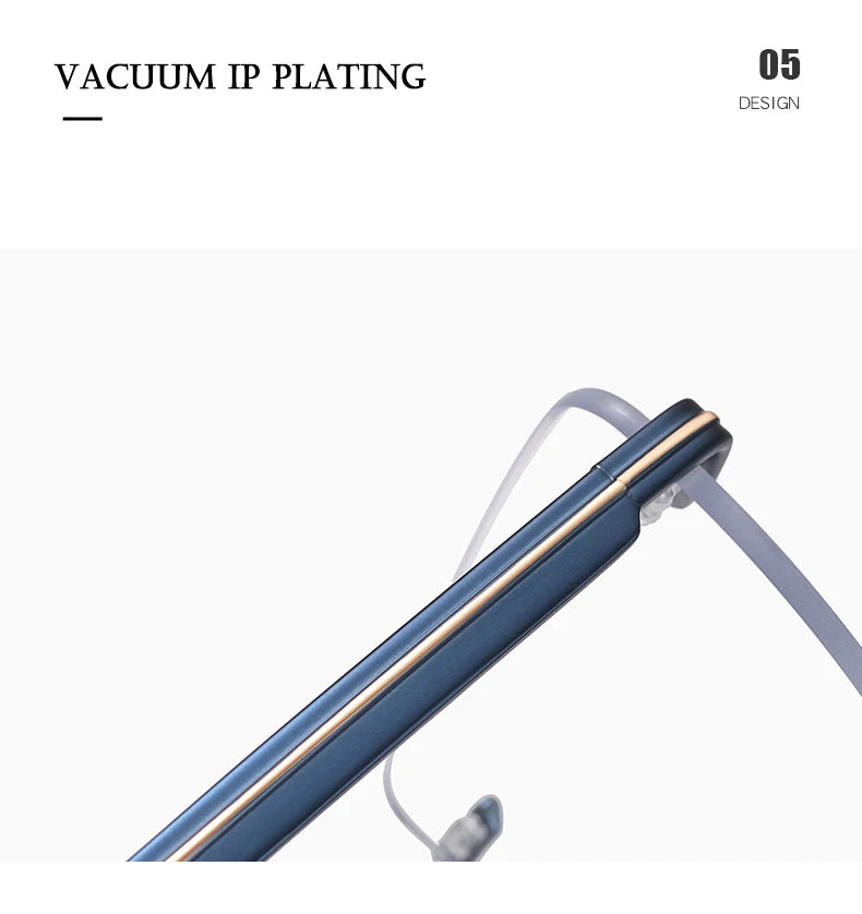 Fashion Titanium Rimless Eyeglasses Frame Brand designer Men Glasses Reading Glasses Optical Prescpriton Lenses Glasses