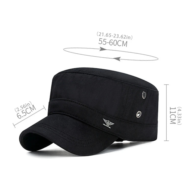 Men's Flat Cap Fashion Cotton Military Hats gorras hombre Cap For Men Snapback Cap casquette homme Male Sports Cap