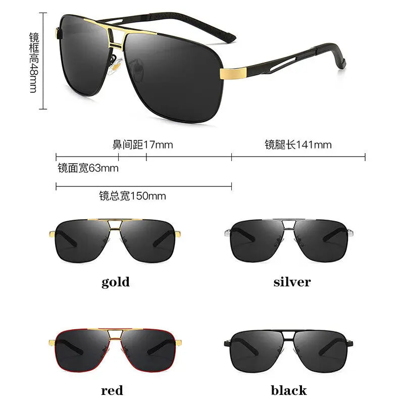 New Men's Sunglasses UV Protection Sunglasses Night Vision Driving Glasses Polarized Color Changing Glasses