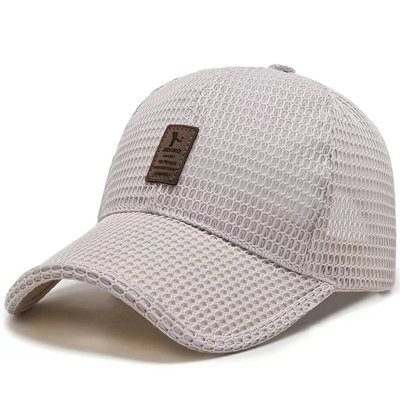 Summer Hat Men's Mesh Breathable Baseball Cap Sun Protection Hat Wholesale Outdoor Sports Cap Men's