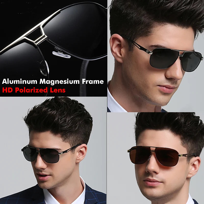 New Men's Sunglasses UV Protection Sunglasses Night Vision Driving Glasses Polarized Color Changing Glasses