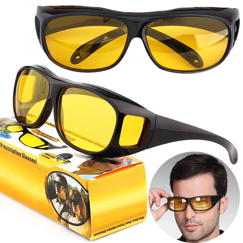 Night Vision Sunglasses Car Night Driving Glasses Driver Goggles Unisex Sun Glasses UV Protection Sunglasses Eyewear