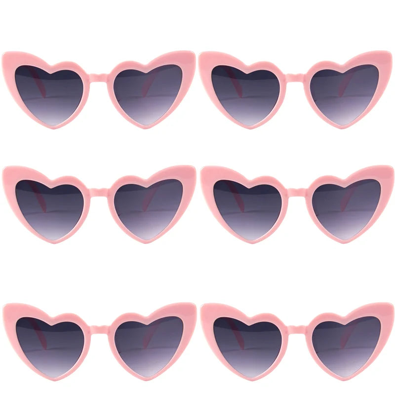 Bachelorette Party Sunglasses Wedding Bridal Shower Decor Hen Party Supplies Bride To Be Bridesmaid Gift Heart Shaped Glasses