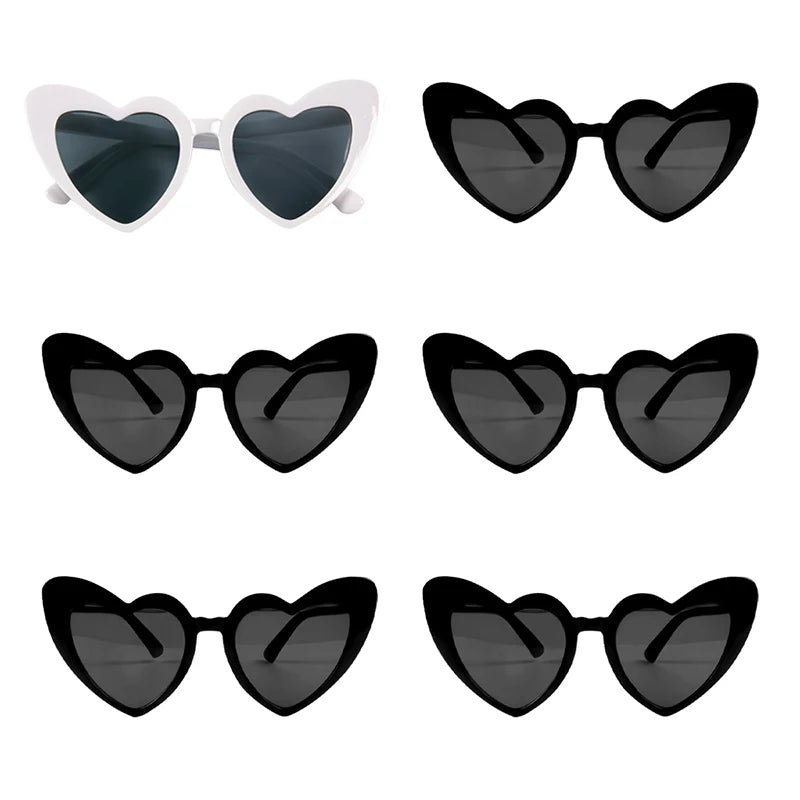 Bachelorette Party Sunglasses Wedding Bridal Shower Decor Hen Party Supplies Bride To Be Bridesmaid Gift Heart Shaped Glasses