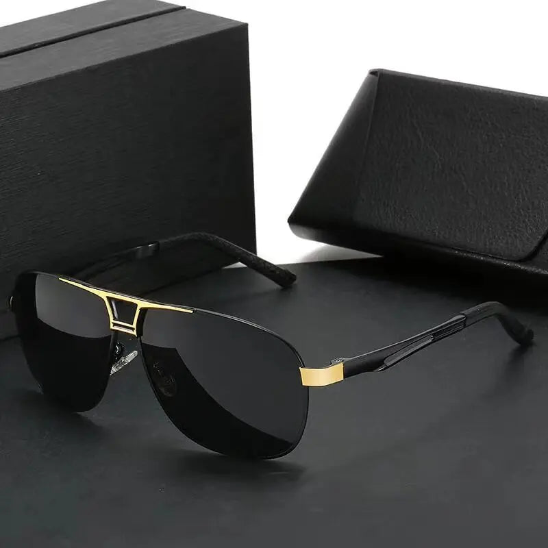 New Men's Sunglasses UV Protection Sunglasses Night Vision Driving Glasses Polarized Color Changing Glasses