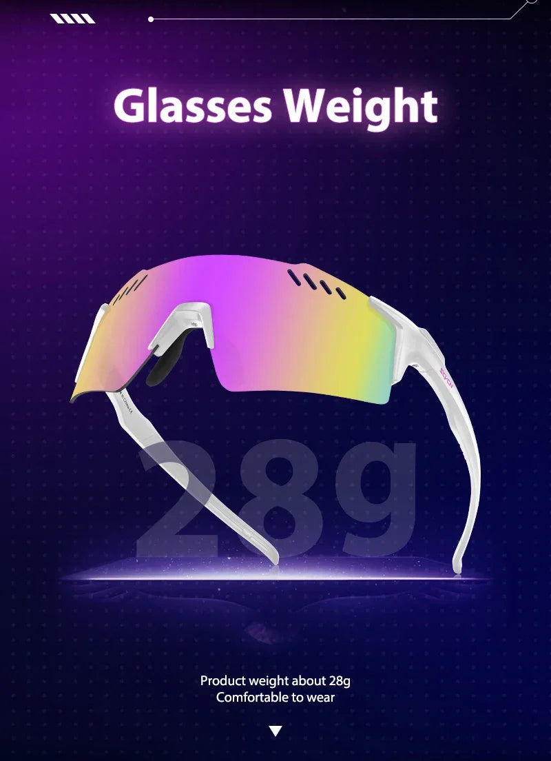 SCVCN Photochromic Sports Sunglasses for Men Cycling Glasses Mountain MTB Bike Road UV400 Bicycle Eyewear Sun Fashion Equipment