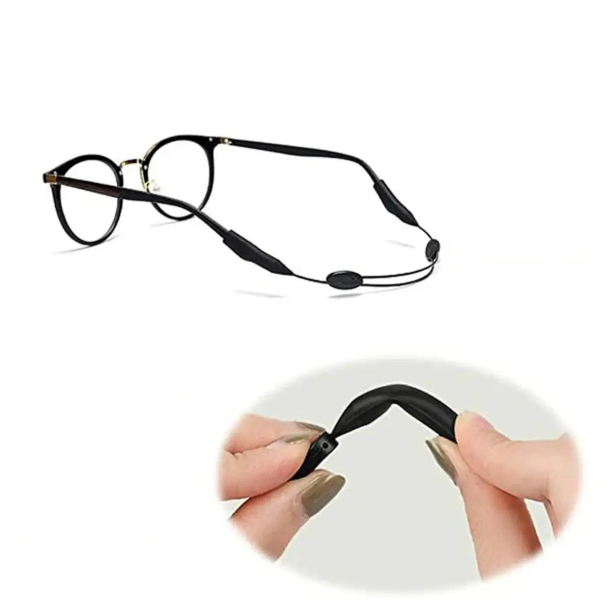 1pc Adjustable Anti-slip Eyewear Retainer Universal Fit Eyeglass Lanyard Sports Sunglasses Unisex Holder Strap Lanyard