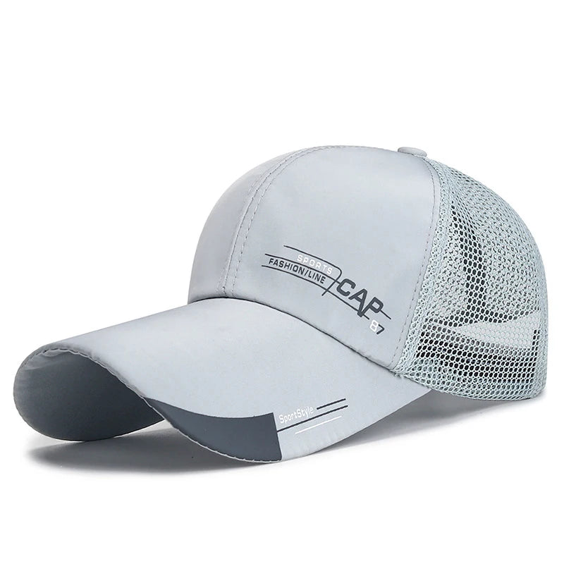 Mens Hat For Fish Outdoor Classic Line Baseball Cap Sports Cap Solid Color Sun Hat Baseball Cap Spring Summer Snapback Hat