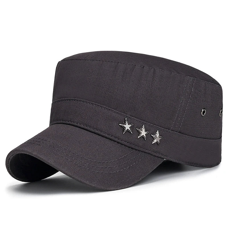 Men's Flat Cap Fashion Cotton Military Hats gorras hombre Cap For Men Snapback Cap casquette homme Male Sports Cap
