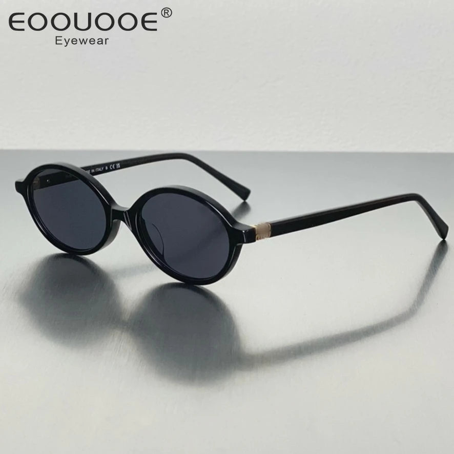 Fashion Ladies MIU Model Small Oval Sunglasses Glasses Women Simple Fashion Design Summer Hot Sale Acetate Eyeglasses Frames